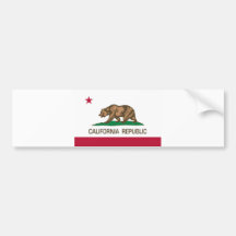 República de Califórnia (bandeira do estado) Adesivos