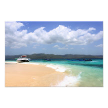 República Dominicana da arena de Cayo Impressão De Fotos