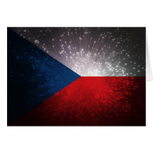 Republika de Česká; Bandeira checa Cartão