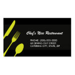 Restaurante elegante moderno ou restauração modelo cartões de visitas