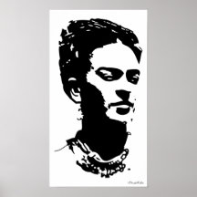 Retrato da sombra de Frida Posters