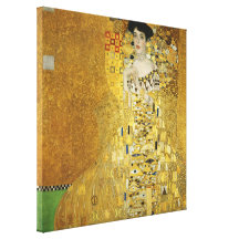 Retrato de Adele Bloch-Bauer mim - Gustavo Klimt Impressão De Canvas Envolvida