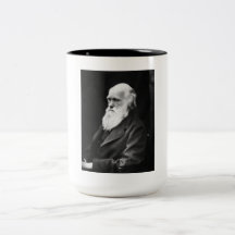 Retrato de Charles Darwin Caneca