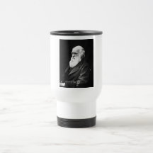 Retrato de Charles Darwin Canecas