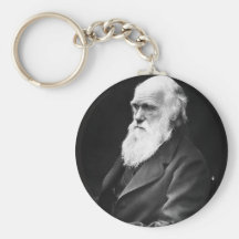 Retrato de Charles Darwin Chaveiro