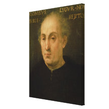 Retrato de Cristóvão Colombo Impressão Em Tela Canvas