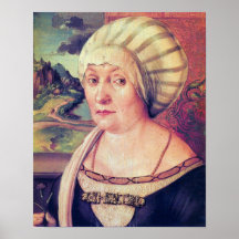 Retrato de Felicitas Tucher por Albrecht Durer Impressão