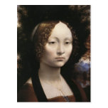 Retrato de Ginevra de Benci Cartao Postal