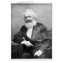Retrato de Karl Marx Cartao