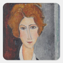 Retrato de Modigliani Amedeo Adesivos