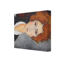 Retrato de Modigliani Amedeo Impressão Em Tela Canvas