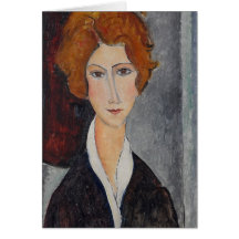 Retrato de Modigliani Amedeo Cartoes