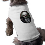 retrato de um zombi camisa para cães