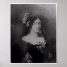 Retrato do condessa Ehrengard Melusina Pôsteres