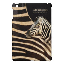 Retrato e pele da listra da zebra - personalize capas ipad mini