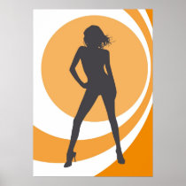 retrogirl pôsteres