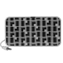 Retrotile (cinzas) caixinhas de som para iPhone