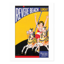 Revere a praia domingo cartões postais