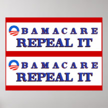 Revogação de Obamacare ele poster