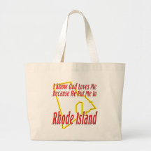 Rhode - ilha - deus ama-me bolsa para compras