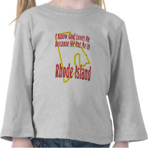 Rhode - ilha - deus ama-me camisetas