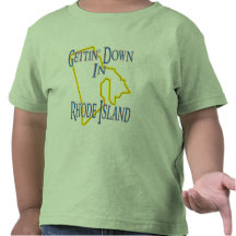 Rhode - ilha - Getting para baixo Camiseta