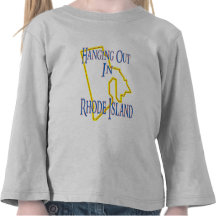 Rhode - ilha - que pendura para fora tshirt