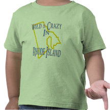 Rhode - ilha - selvagem e louco camisetas