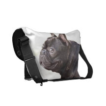Rickshaw do buldogue francês bolsa mensageiro