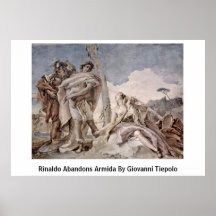 Rinaldo abandona Armida por Giovanni Tiepolo Posters