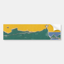 Rio de Janeiro green and yellow Adesivo