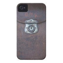 Risco antigo da cópia da caixa da câmera Monogramm Capas iPhone 4 Case-Mate