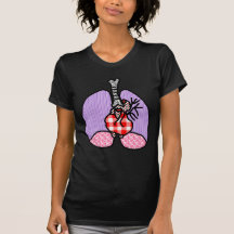 Riyah-Li projeta o coração & os pulmões Tshirt