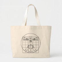 Robô de da Vinci Vitruvian Bolsas De Lona