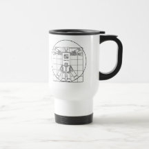 Robô de da Vinci Vitruvian Caneca