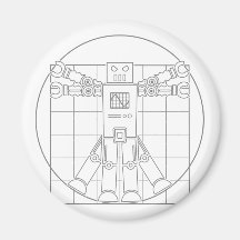 Robô de da Vinci Vitruvian Imã