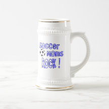 Rocha das mães do futebol! (azul) caneca