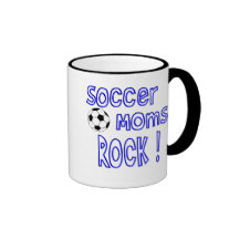 Rocha das mães do futebol! (azul) caneca