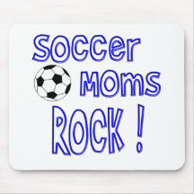 Rocha das mães do futebol! (azul) mousepads