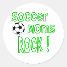Rocha das mães do futebol! (verde) adesivo