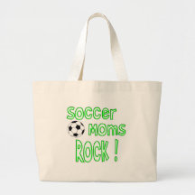Rocha das mães do futebol! (verde) bolsa de lona