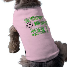 Rocha das mães do futebol! (verde) camisetas para caes