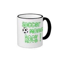 Rocha das mães do futebol! (verde) caneca