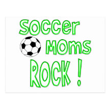 Rocha das mães do futebol! (verde) cartoes postais