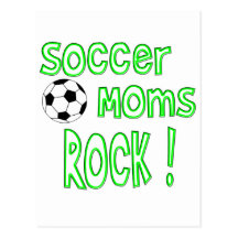 Rocha das mães do futebol! (verde) cartoes postais