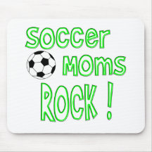 Rocha das mães do futebol! (verde) mousepads