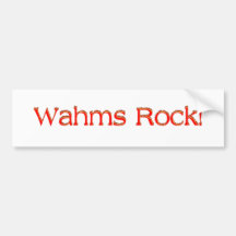 Rocha de Wahms! Autocolante no vidro traseiro Adesivos