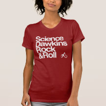 Rocha & rolo dos dawkins da ciência tshirt