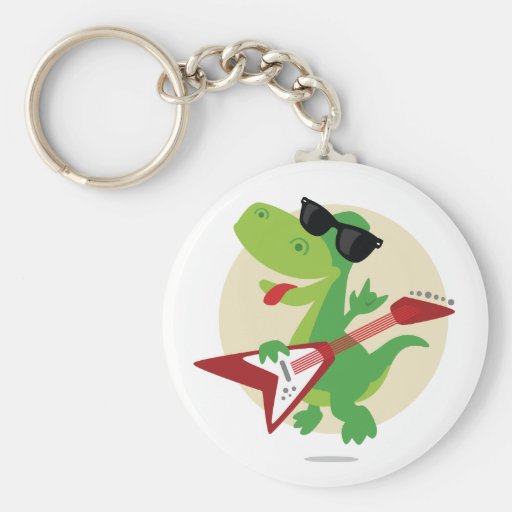 Rocha sobre! Chaveiro do dinossauro