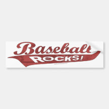 Rochas do basebol! Bumpersticker Adesivos